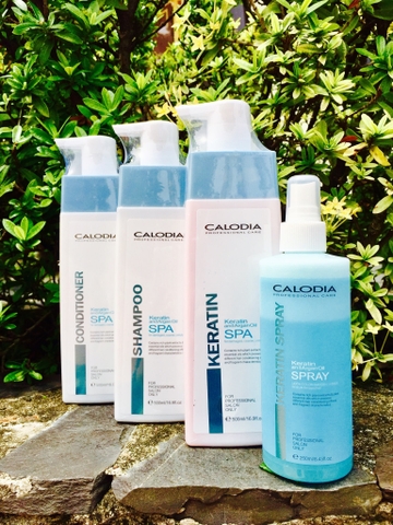 Bộ Gội Xả Hấp ủ Xịt Dưỡng Toc Keratin Calodia Phulieunganhtoc Vn
