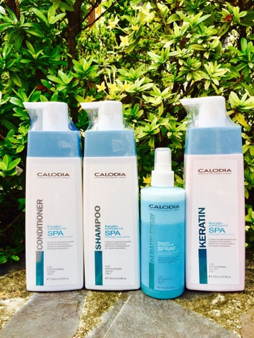 Bộ Gội Xả Hấp ủ Xịt Dưỡng Toc Keratin Calodia Phulieunganhtoc Vn