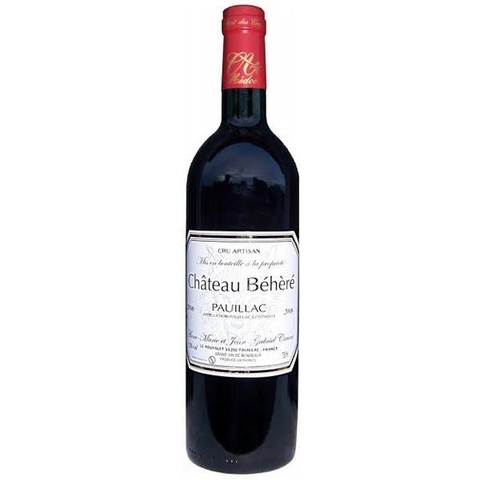 Rượu vang pháp Paullac Chateau Behere