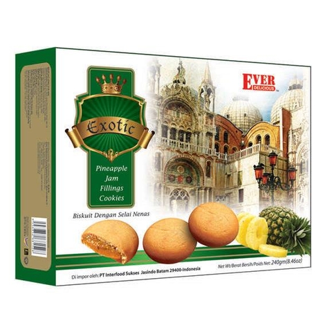 Bánh nhân mứt vị táo Malaysia