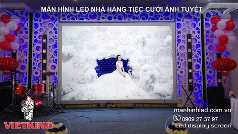 Màn hình led sân khấu tiệc cưới P5 Ánh Tuyết Cam Ranh