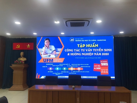 DỰ ÁN LED P3 TẠI TRƯỜNG ĐẠI HỌC TÀI CHÍNH – MARKETING (UFM)
