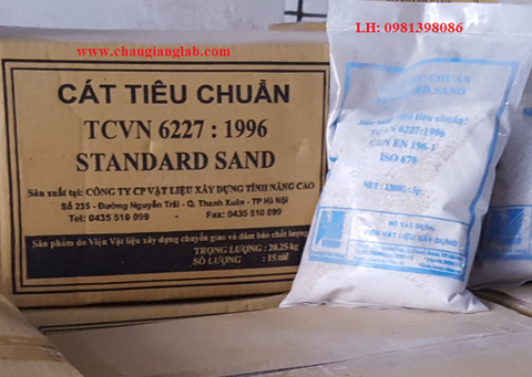 Cát tiêu chuẩn viện vật liệu xây dựng