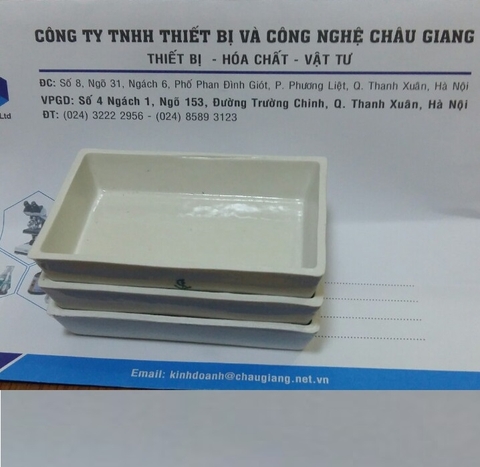 Thuyền sứ vuông C-213 (60x30mm)