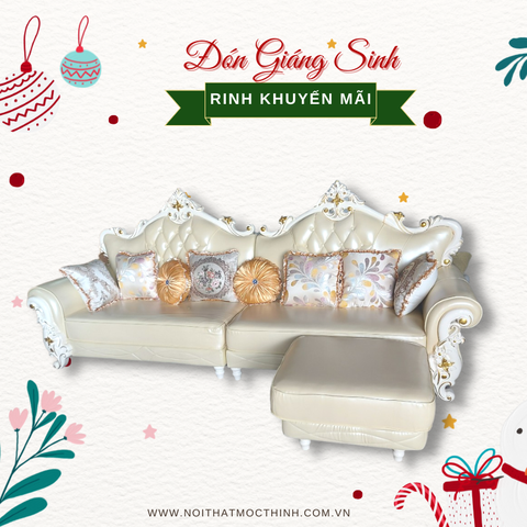 SOFA BĂNG CỔ ĐIỂN CÓ ĐÔN RỜI 8980-2