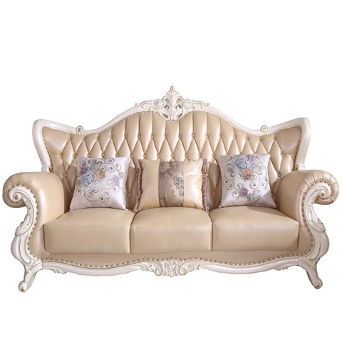 SOFA TÂN CỔ ĐIỂN DA BÒ 8066