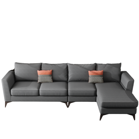 SOFA VẢI GIẢ DA VIỀN KIM LOẠI 825