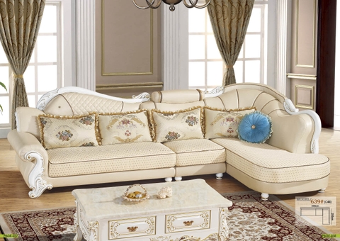 Sofa Vải Tân Cổ Điển sang trọng 639