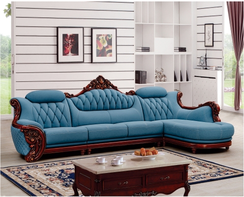 Sofa Da Tân Cổ Điển D-005