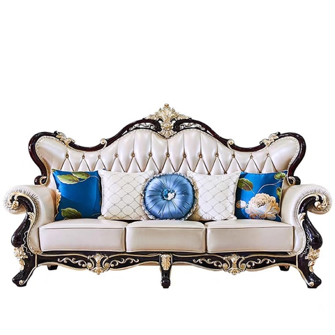 SOFA TÂN CỔ ĐIỂN DA BÒ M18640-4