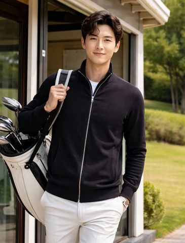 Áo golf nam HUGO BOSS MEM FULL ZHIPP SWEATER (A771)