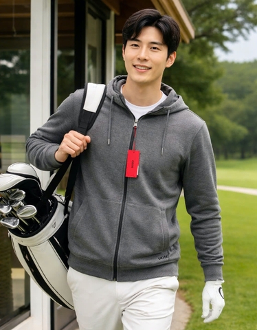 Áo golf nam HUGO BOSS MEN FULL ZIP HOODIE (A773)