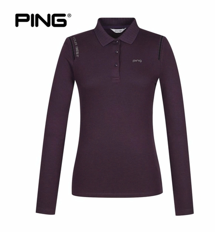 PING long polo red wine(a575)