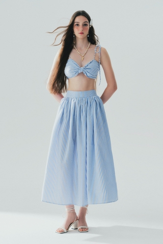 Jacquine Maxi Linen Skirt
