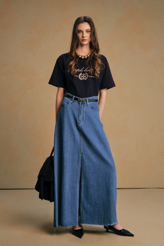 Kaita Jeans Maxi Skirt