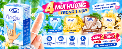 Bao Cao Su Ngón Tay OLO FINGER Hộp 32 Chiếc Cao Cấp