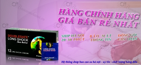 Bao Cao Su Cá Ngựa Doublesafe Long Shock Sea Horse