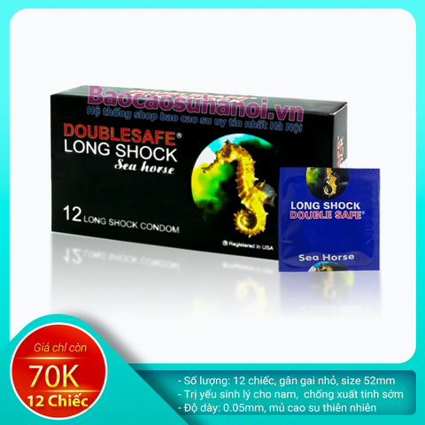 Bao Cao Su Cá Ngựa Doublesafe Long Shock Sea Horse