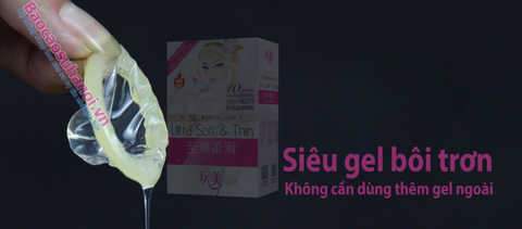 Bao Cao Su Ultra Soft Thin Nội Địa Trung Quốc Hình Cô Gái Hộp 100 Chiếc