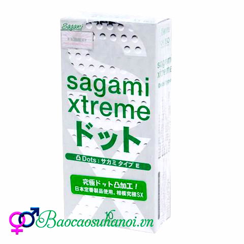 Bao Cao Su Sagami Type E White Box Gân Gai Nhỏ