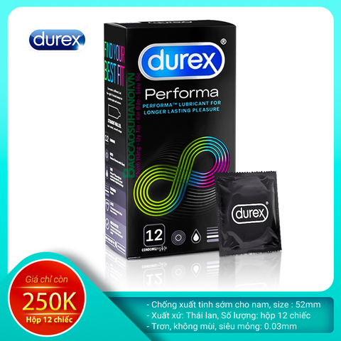 Bao Cao Su Durex performa chống xuất tinh sớm
