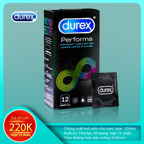 Bao Cao Su Durex performa chống xuất tinh sớm