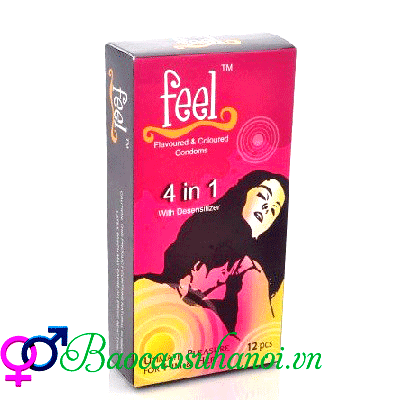 Bao Cao Su Feel 4 in 1 Chống Xuất Tinh Sớm