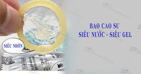 Bao Cao Su HA New 002 Water Lotus Siêu Gel Bôi Trơn - Nội Địa Trung Quốc