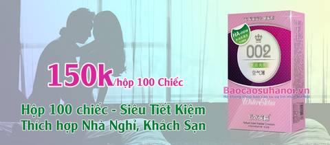 Bao Cao Su HA New 002 Water Lotus Siêu Gel Bôi Trơn - Nội Địa Trung Quốc