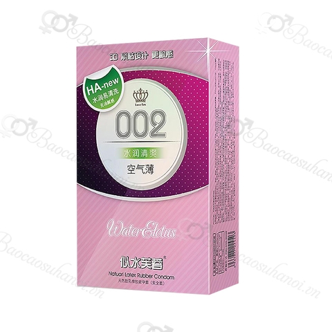 Bao Cao Su HA New 002 Water Lotus Siêu Gel Bôi Trơn - Nội Địa Trung Quốc
