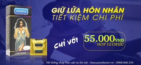 Bao Cao Su Innova Màu Đen Long Shock Hộp 12 Chiếc Chính Hãng