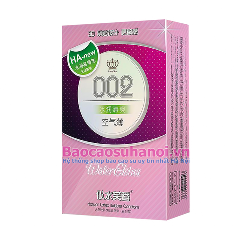 Bao Cao Su HA New 002 Water Lotus Siêu Gel Bôi Trơn - Nội Địa Trung Quốc