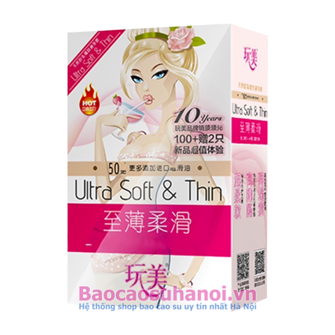 Bao Cao Su Ultra Soft Thin Nội Địa Trung Quốc Hình Cô Gái Hộp 100 Chiếc