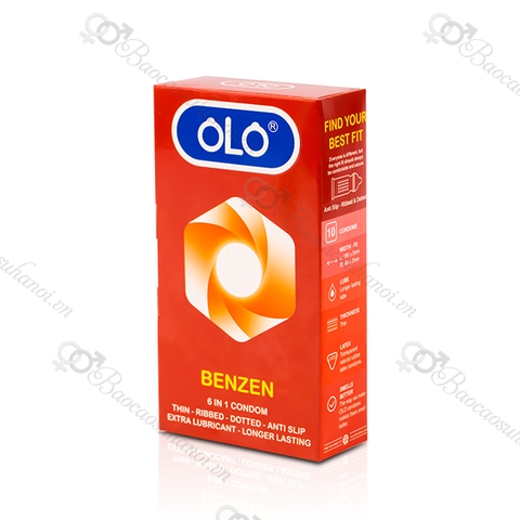 BAO CAO SU OLO BENZEN 6 IN 1 SIZE NHỎ 49 MM CHỐNG XUẤT TINH SỚM
