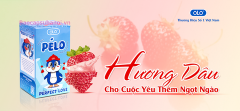 Bao Cao Su OLO PéLo Hương Dâu Size 52mm Hộp 30 Chiếc Cao Cấp