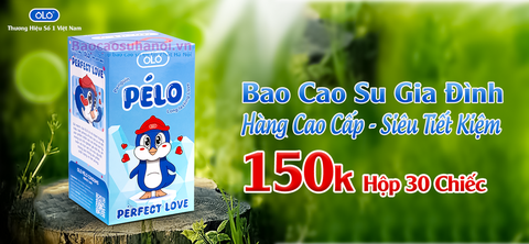 Bao Cao Su OLO PÉLO Hương Bạc Hà Size Nhỏ 49mm Hộp 30 Chiếc Cao Cấp
