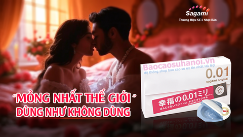 Bao Cao Su Sagami Original 0.01 mm ( hộp 5 chiếc )