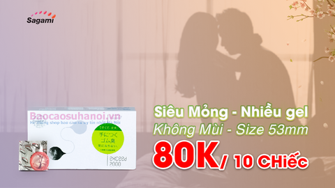 Bao Cao Su Sagami Exceed 2000 siêu mỏng
