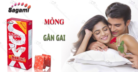 Bao Cao Su Sagami Xtreme Feel Long gân gai