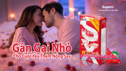Bao Cao Su Sagami Xtreme Feel Long gân gai