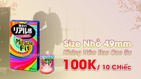 BAO CAO SU SAGAMI MIRACLE FIT SIZE NHỎ ÔM SÁT
