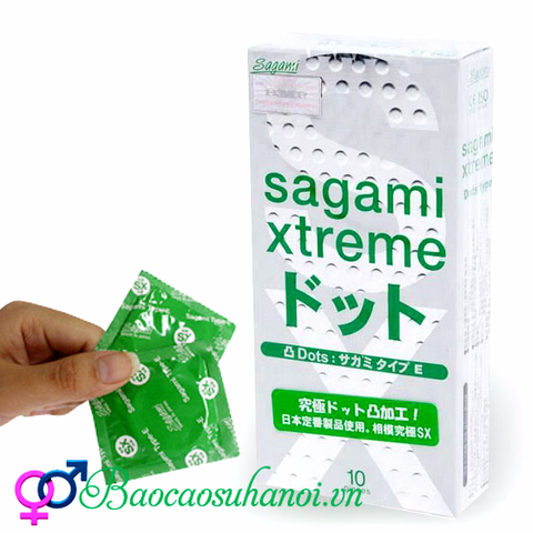 Bao Cao Su Sagami Type E White Box Gân Gai Nhỏ