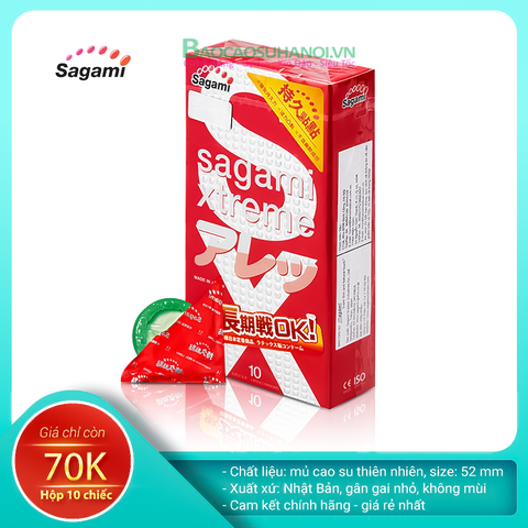 Bao Cao Su Sagami Xtreme Feel Long gân gai
