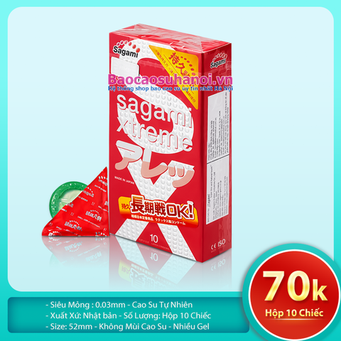 Bao Cao Su Sagami Xtreme Feel Long gân gai