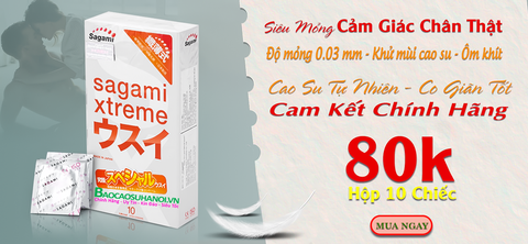 Bao Cao Su Sagami Xtreme Super Thin Siêu Mỏng