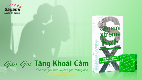 Bao Cao Su Sagami Type E White Box Gân Gai Nhỏ