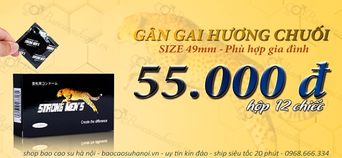 Bao Cao Su Strong Men's Gân Gai Nhật Bản