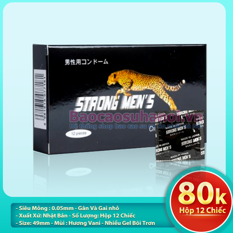 Bao Cao Su Strong Men's Gân Gai Nhật Bản