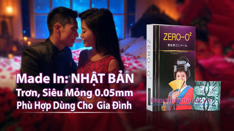 Bao Cao Su Zero O2 Siêu Mỏng Nhật Bản