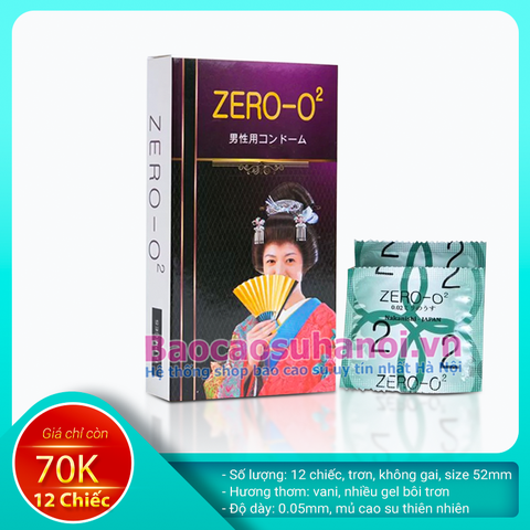 Bao Cao Su Zero O2 Siêu Mỏng Nhật Bản